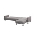 thumbnail image 2 of Velago Attalens Adjustable Polyester Sectional Sleeper Sofa, Light Grey, 2 of 9