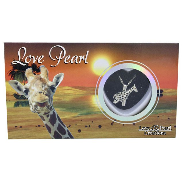 Love Pearl Girafe Créations Animaux Bricolage Perle d'Eau Douce Trousse de Collier en Acier Inoxydable