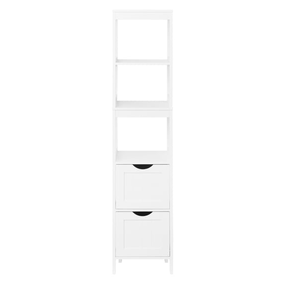 Era Colona Storage Tower Cabinet Organizer, White, Tall, 11.75x55.75in