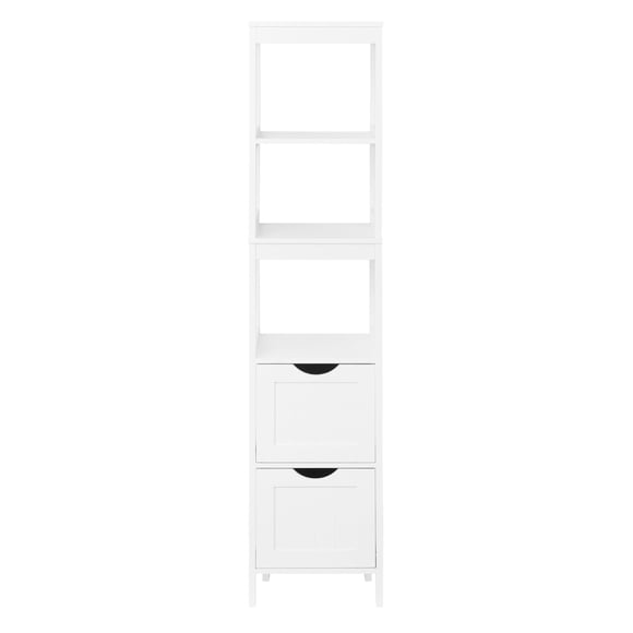 Era Colonna Storage Tower Organizer, White, Tall, 11.75x55.75in