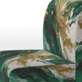 thumbnail image 4 of Designart « Cascade Sereine en Vert et Or II » Fauteuil d'Appoint Rembourré Vert à Fluidité Abstraite - Fauteuil Moderne pour Salon, 4 of 7