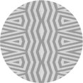 thumbnail image 1 of Ahgly Company Tapis Rond Lavable en Machine Intérieur Transitionnel Gris Canon, 8 Pieds Rond, 1 of 7
