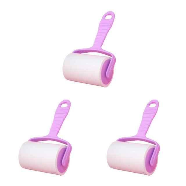 bedienty Hair Sticker Convenience Household Accessories Washable Multipurpose Cat Cleaning Brush Scratch-proof Sticking Roller 3Set