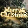 thumbnail image 3 of GUOOL Creative Plastic Merry Christmas Letter Light Xmas LED Light Ornament Lights for White, 3 of 8