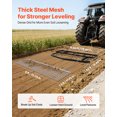 thumbnail image 2 of VEVOR Drag Harrow, 6 ft Tow-Behind Driveway Grader with Chain Harrow, Adjustable Width & 80lbs Load Capacity, Heavy Duty Lawn Leveling Rake, 2 of 9