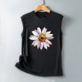 thumbnail image 5 of EGNMCR Camisoles pour Femmes T-Shirt d'Été Décontracté à Imprimé à Col Rond Ample Sans Manches pour Femme, 5 of 5