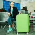 thumbnail image 2 of Green Stretch Fabric Luggage Case Cover for 1820 Inches Suitcases, Perfect for Travel Protection, 2 of 6