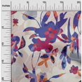 thumbnail image 2 of oneOone Silk Tabby Medium Blue Fabric Abstract Ink Texture Fabric For Sewing Printed Craft Fabric By The Yard 42 Inch Wide, 2 of 5