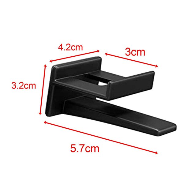 10Pcs Hat Hooks for Wall, white sturdy Hat Rack Multifunctional Hat Storage Durable Black