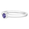 thumbnail image 3 of 925 Sterling Silver Simulated Amethyst Birthstone Ring For Little Girls Size 3, 3 of 4