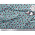 thumbnail image 3 of Soimoi Poly Georgette Fabric Leaves & Rose Floral Print Fabric by Yard 52 Inch Wide, 3 of 3