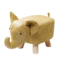 thumbnail image 2 of veasfak Animal Footstool Ottoman Stool, Cartoon Bench, Portable Cute Shoes Changing Foot yellow, 2 of 9