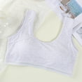 thumbnail image 2 of MIASHUI Girls' Cotton Built Up Stretch Sports Bra Everyday Bra Underclothes,Grey,10-12 Years, 2 of 5