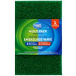 Great Value Multi pack Scour Pads, 5-Count