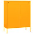 thumbnail image 3 of vidaXL Armoire de Rangement Jaune Moutarde 80x35x101,5 cm Acier, 3 of 5