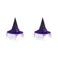 thumbnail image 1 of Baohd Exquisite Witch Hat - Lightweight And Durable For Halloween Cosplay Halloween Cosplay Party Hat purple 2Set, 1 of 6