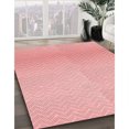 thumbnail image 3 of Ahgly Company Tapis d'Intérieur Lavable à la Machine, Carré, Transitionnel, Rose, Tapis de Zone, 6 Pieds Carré, 3 of 7