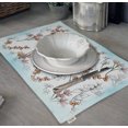 thumbnail image 3 of Vargottam Napperons - Napperon pour Table à Manger, Ensemble de 4 - Serviette en Coton Imprimée et Réversible - Napperons d'Intérieur pour Table de Salle à Manger à la Maison et en Cuisine - Baies (Vert et Orange), 3 of 5