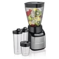 thumbnail image 1 of Hamilton Beach MultiBlend® Countertop Blender System, Stainless Steel Blades, 4 BPA-Free Plastic Jars, Black, Model 52400, 1 of 6
