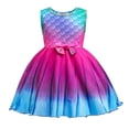 thumbnail image 1 of HAWEE Déguisement de Princesse Robe Courte Mermaid Princesse Tenue de Fête d'Anniversaire Cosplay pour Filles, 1 of 7