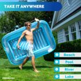 thumbnail image 4 of Swimline Original Suntan Tub Relaxing Outdoor Water Lounge Float, Blue (2 Pack), 4 of 8