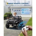 thumbnail image 1 of Royalbelle 12V Electric Ride On Truck with Remote Control Ride On Toy Gift for Boys & Girls Bluetooth Music Player LED Lights for 3-6 Years,Black, 1 of 7