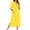 Yellow, variant on Sakmal Green Moo Moo Nightgown for Women Long Comfy Full Zip Mumu Dress Solid Long Sleeve Nightgowns with Pockets