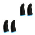 thumbnail image 2 of Maytalsory 2 Pcs Gaming Controller Gloves Touch Screen Anti-skid Elastic Sleeve Fingertips Cover Portable Computer Smartphone Black Blue 2Set, 2 of 6