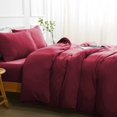 thumbnail image 2 of Duvet Cover Queen -Piece Prewashed Ultra Soft Queen Bedding Set - Features Zipper Closure and Corner Ties Includes Duvet Cover x Pillowcases No Comforter, 2 of 7