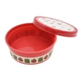thumbnail image 4 of Christmas Festive Print Red Round Gift Storage Containers, Plastic, 2-pack, by Holiday Time, 4 of 8