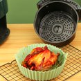 thumbnail image 4 of Poêle Antiadhésive pour Friteuse à Air Chaud Casserole en Silicone pour Friteuse à Air Doublure pour Friteuse à Air à Double Poignée, 4 of 8
