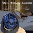 thumbnail image 3 of EGNMCR Fan Desktop Small Fan Rechargeable Desktop Fan Portable Office Student Dormitory Home Mini Fan Mute Small fan, 3 of 8