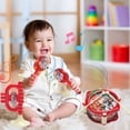 thumbnail image 2 of Qocolhg Toys for 1-3, Musical Toy Set Hand Pat Drum Rattle Trumpet Early Learning Percussion Instrument For Infants Safe ABS Plastic Newborn Gift For Boys And Girls, Christmas Birthday Gifts for Kids, 2 of 6