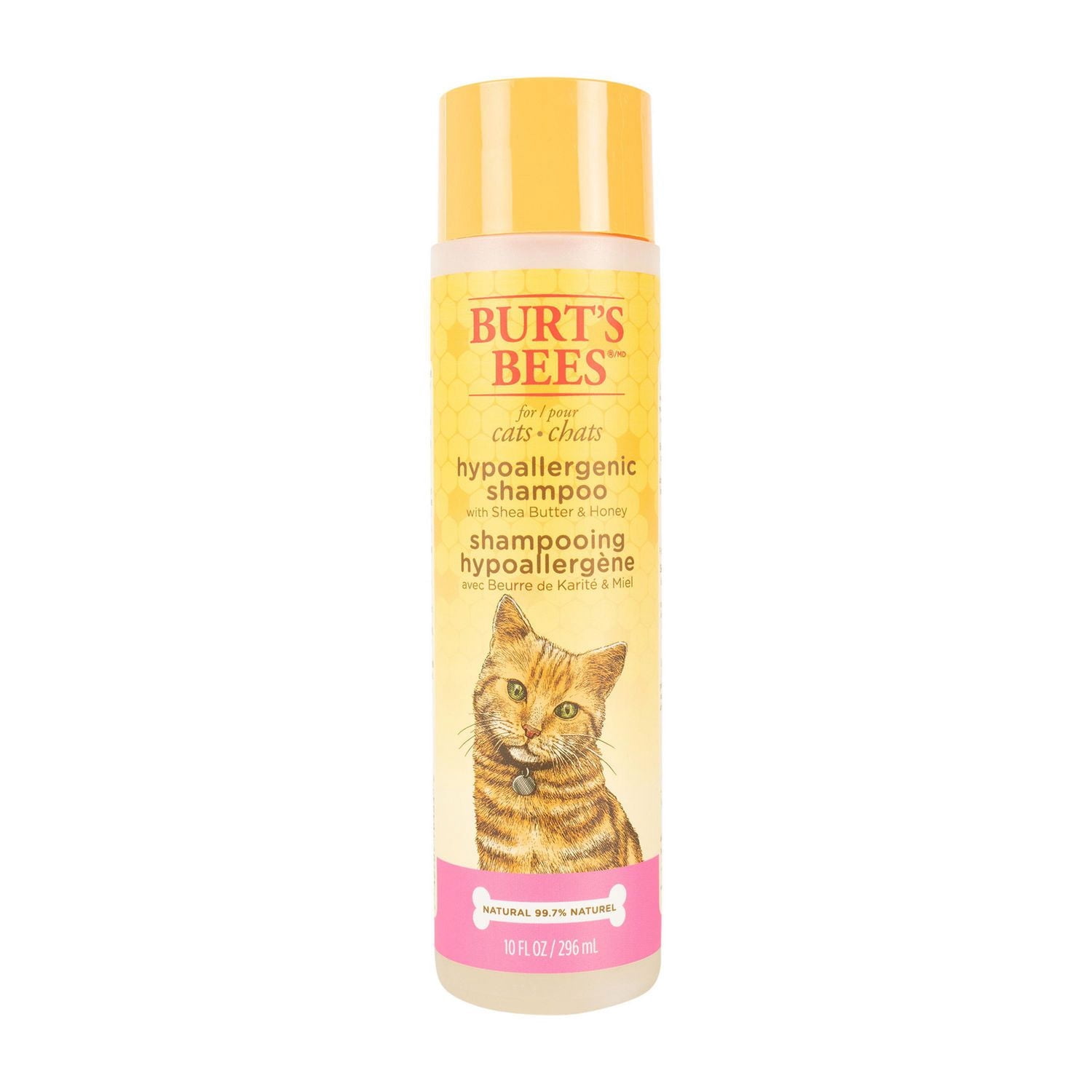 Shampooing hypoallergénique pour chats Burt's Bees au beurre de karité et miel 10 fl oz