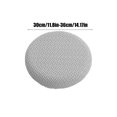 thumbnail image 3 of 14 Inch Round Stool Cover Barstool Chair Covers Bar Stool Covers Stool Chair Covers Stool Cover Round Barstool Covers, Gray(1PCS), 3 of 6