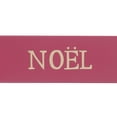 thumbnail image 2 of HOLIDAY TIME  5.15 IN,NOEL Christmas Tag, Burgundy Rectangular Hanging Ornament with Gold Foil Lettering & Gold Ribbon, Holiday Gift Tag, 2 of 5