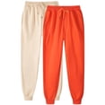 thumbnail image 1 of Pisexur 2PC Womens Sweatpants Solid Color Elastic High Waist Yoga Pants Casual Baggy Drawstring Workout Jogging Pants Oversized Straight Leg Sweatpants Plus Size Sweatpants with Pockets S-3XL, 1 of 2