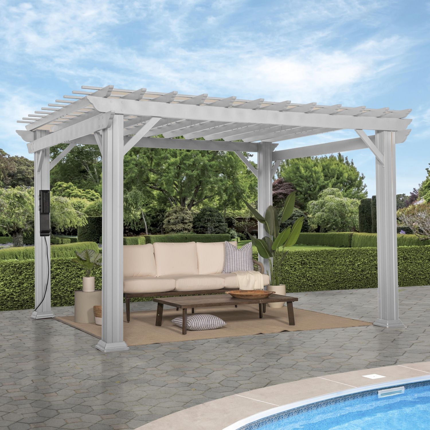 Pergola en cèdre Hawthorne 12' x 10' Backyard Discovery