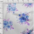 thumbnail image 2 of oneOone Polyester Lycra Fabric Chevron|Watercolor Leaves & Peony Floral Print Sewing Fabric BTY 56 Inch Wide, 2 of 4