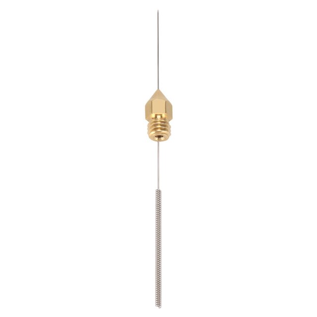 3D Printer Nozzle Brass Extrude thread brass 3d printer head firm printer thread Head Mini Portable Brass Nozzle Firm Printer Thread, 0.4mm/1.75mm