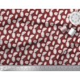 thumbnail image 2 of Soimoi Red polyester Crepe Fabric Crystal Stone Geometric Printed Craft Fabric by the Yard 42 Inch Wide, 2 of 3