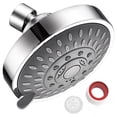 thumbnail image 2 of WHEANG Shower Head Head Adjustable Inch Shower 4 Top 5-Setting Head Pressure High Shower Spray Shower One Size Silver, 2 of 7