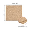 thumbnail image 2 of Unique Bargains 100x100x3mm Square Coasters Cork Cup Mat Pad for Tableware 8 Pack, 2 of 5