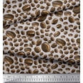 thumbnail image 3 of Soimoi Gray Modal Satin Fabric Coffee Beans Food Fabric Prints By Yard 42 Inch Wide, 3 of 5