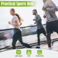 thumbnail image 3 of kurtrusly Lightweight Waist Bag For Jogging Easy And Convenient Adjustable Durable Running Belt Running Bag Green, 3 of 6