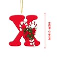 thumbnail image 3 of Vaidha 26 Letters Christmas Tree Decoration Pendant Christmas Tree Ornaments Personalized DIY Christmas Ornaments Christmas Decoration Xmas Tree Hanging Decor, 3 of 3