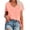 Pink, variant on Womens Short Sleeve Blouses Fashion Woman V-Neck Short Sleeve Tops T-Shirt Summer Solid Loose Blouse Summer T Shirts for women Short Sleeve Tops Short Sleeve Tops for Women