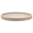 thumbnail image 1 of Bouclair Beige Sand Ribbed Tray, 1 of 3