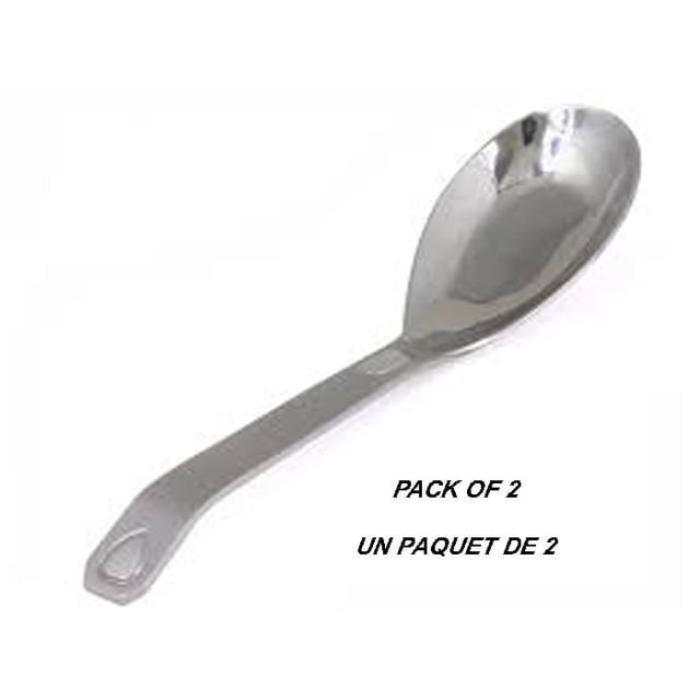 Sunwealth Ensemble de Cuillères Bento en Acier Inoxydable 201 Robustes avec une Tête de Cuillère Grand et Arrondie Polie et un Manche Robuste avec un Trou de Suspension, Conçu pour la Louche, la Soupe, les Ragoûts et les Gros Articles Alimentaires, Convient à l'Utilisation comme Couverts et Coutellerie.