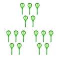 thumbnail image 2 of VONKY 5pcs/set Automatic Irrigation Device Plant Helper For Busy Individuals Plant Self Watering Globes PVC Easy To L green round 3Set, 2 of 6